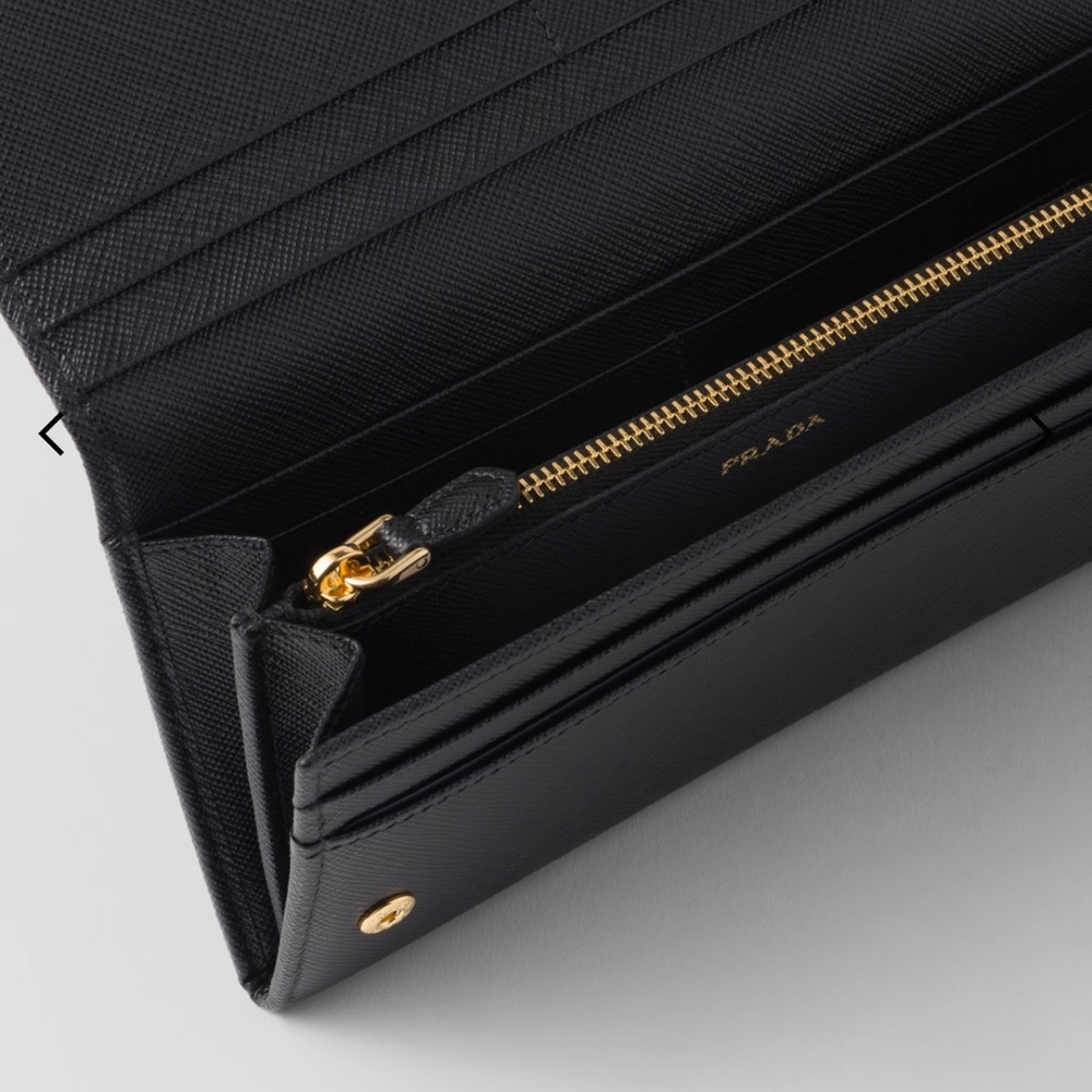 Prada Saffiano Leather Black Wallet - Picture 3 of 7
